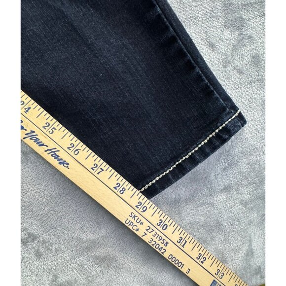 Wallflower womens pants size 11 blue denim distressed jeans pre owned - Picture 14 of 16